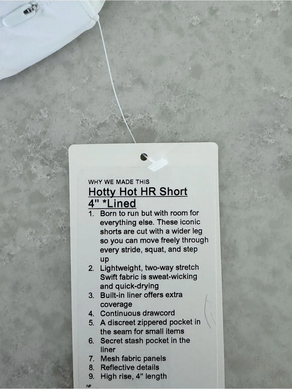 Lululemon Hawaii Hibiscus Flower Hotty Hot Shorts - White / Size 8 NWT Rare